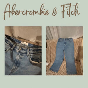 Abercrombie & Fitch Women's Classic Blue Straight Leg Jeans